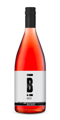 Eine Literflasche Rosé vom Weingut Buchert.